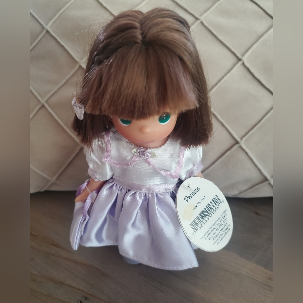 NWT Precious Moments Pamela Purple Dress Doll - Picture 4 of 5